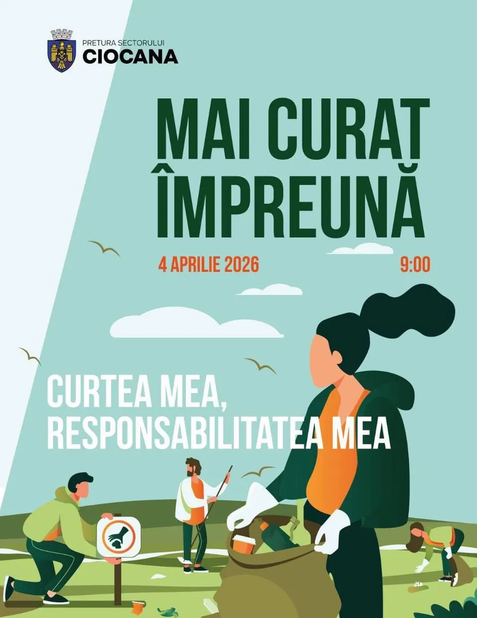 🌿 Acțiune de salubrizare în Sectorul Ciocana! 🌿