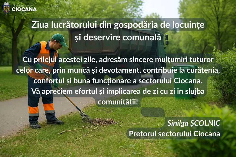 Ultima duminică din aprilie - Ziua lucrătorului din gospodăria de locuințe și deservire comunală
