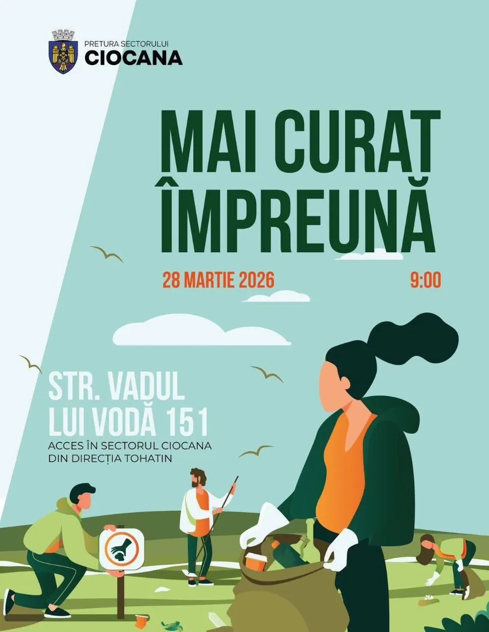 🧹 Marea Salubrizare în sectorul Ciocana