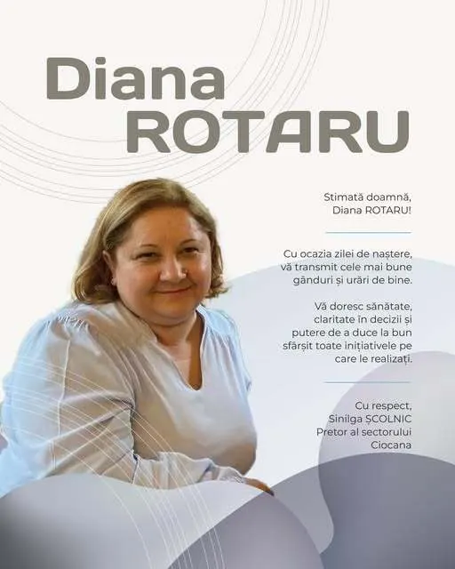 La mulți ani, doamna Diana ROTARU