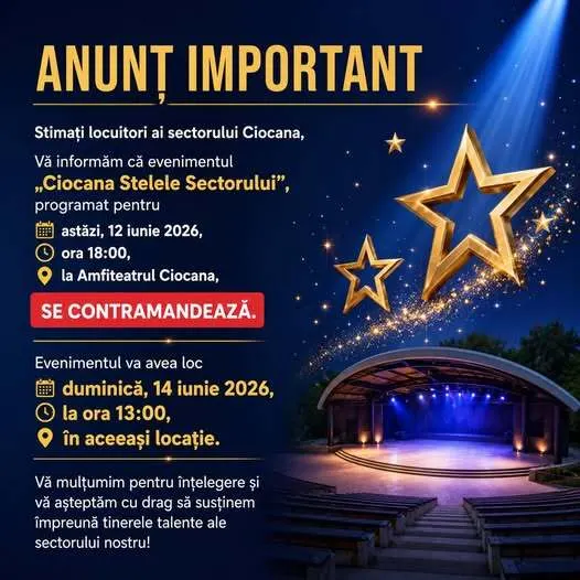 ANUNȚ IMPORTANT