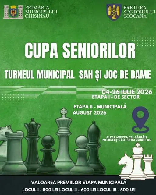 ♟️🏆 Cupa Seniorilor 2026 – vă așteptăm la competiție!