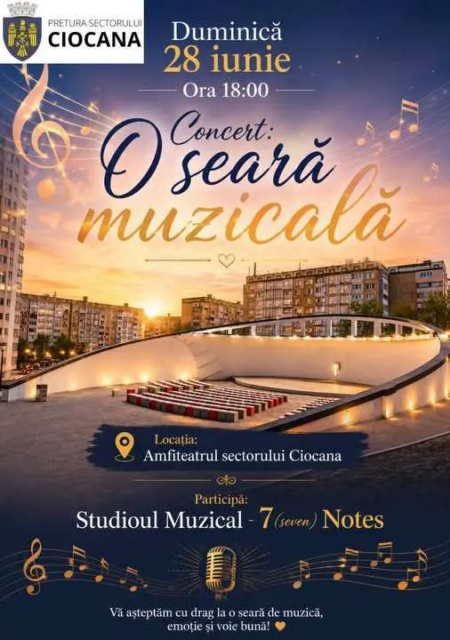 🎶 Vă invităm la o seară plină de muzică, emoție și talent!