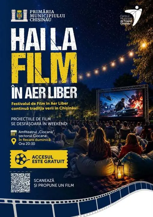 🎬 O seară de film sub cerul liber, la Ciocana