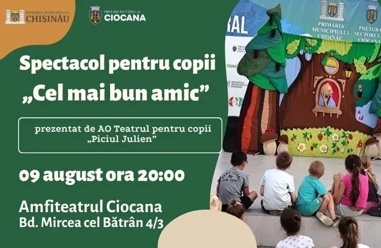 Vă învităm la Spectacolul pentru copii „Cel mai bun amic”