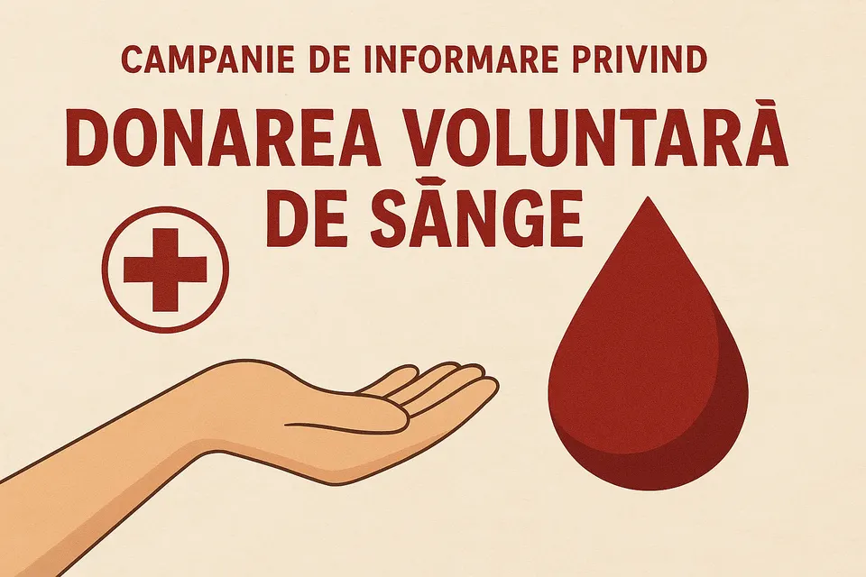🩸 Campanie de informare privind donarea voluntară de sânge Invitație la eveniment