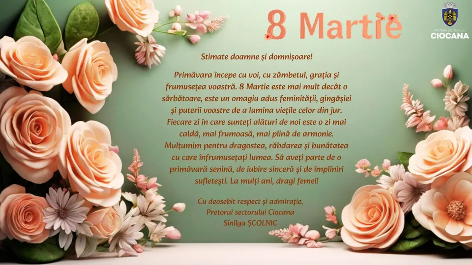 Primăvara începe cu voi, cu zâmbetul, grația și frumusețea voastră