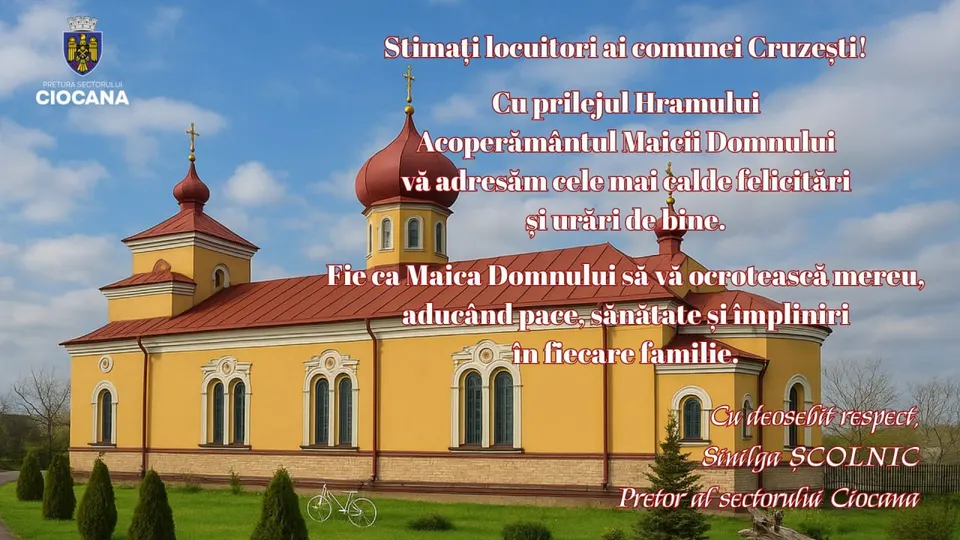 Hram binecuvântat comunei Cruzești!