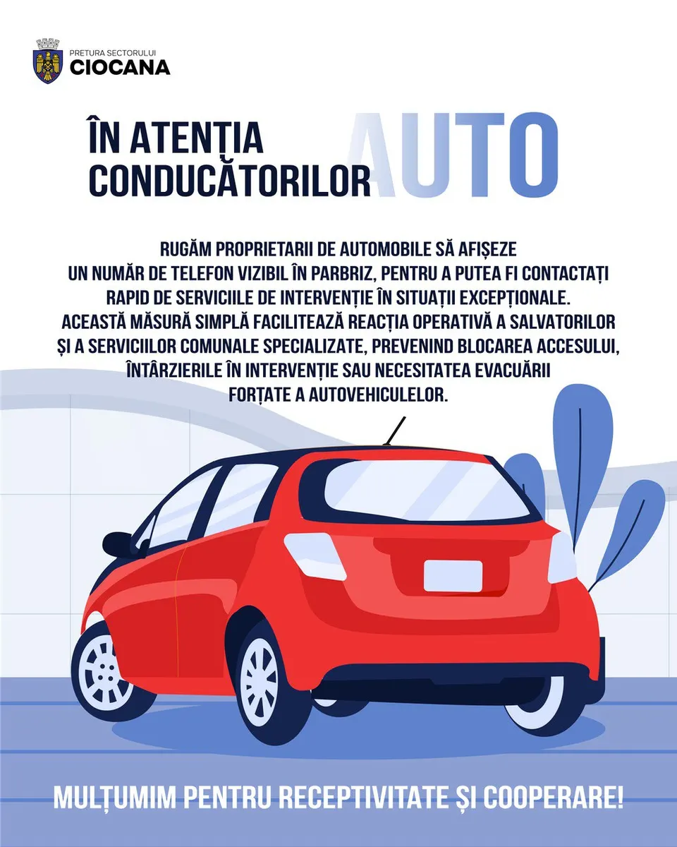 În atenția conducătorilor auto
