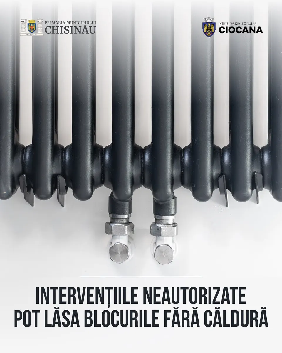 ⚠️ Nu interveniți la sistemele de încălzire!