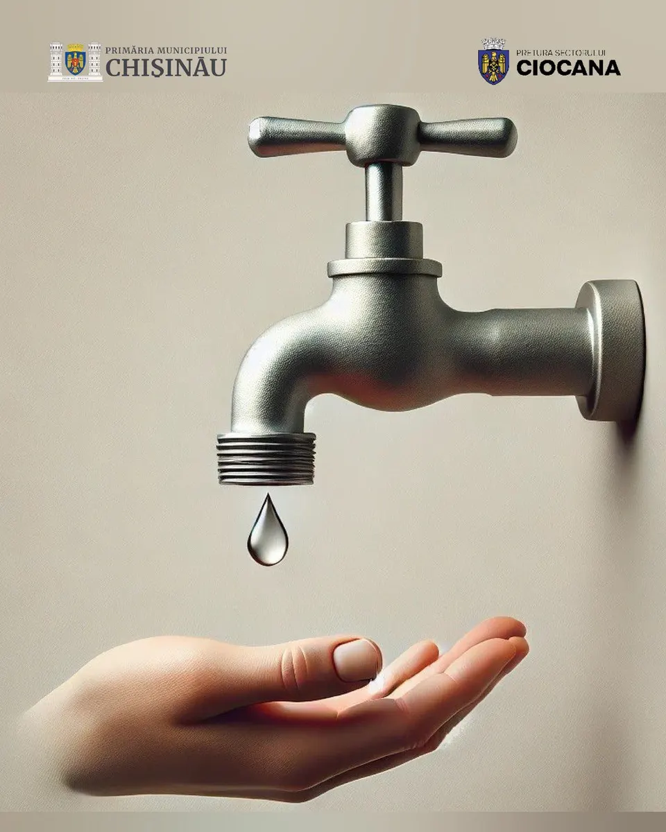 🚰 Anunț important pentru locuitorii sectorului Ciocana