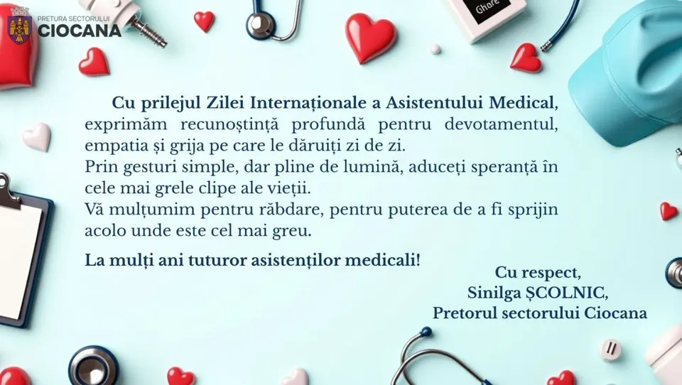 Cu prilejul Zilei Internaționale a Asistentului Medical
